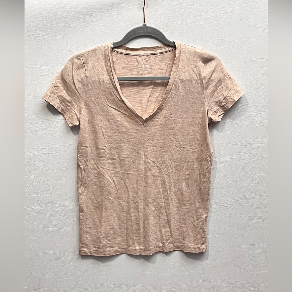 J. Crew Beige Short Sleeve Tee